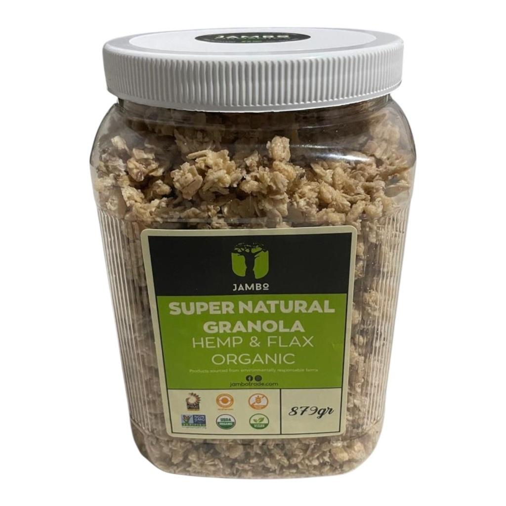 Super Natural Organic Granola Hemp - Flax Jar